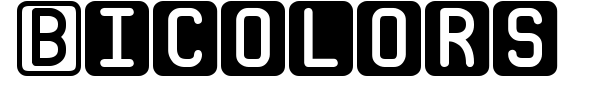 Bicolors ST font preview